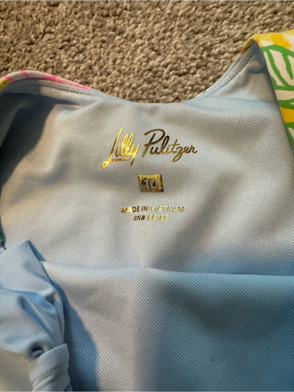Lilly Pulitzer Bluette Lemon Print One-Piece Swimsuit - Picture 5 of 5
